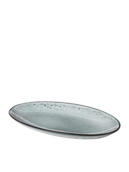Broste Copenhagen Nordic Sea kleine ovale Servierplatte 22 x 13,6 cm