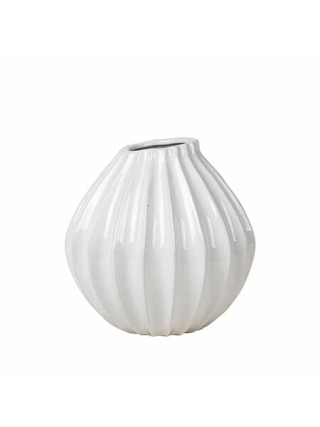 Broste Copenhagen Vase Wide Medium Keramik Doe Ø 25 cm