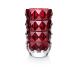 Baccarat Louxor - Vase Rund 23 cm hoch rot