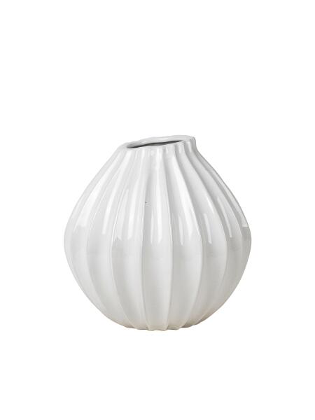 Broste Copenhagen Vase Wide M Ceramic/Ivory