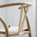 Carl Hansen & Søn Stuhl Wishbone Chair / Y-Chair CH24 Buche geseift Natur Geflecht