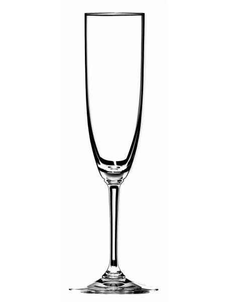Riedel Vinum 6416/08 Champagner Flöte, 2-teiliges Set, Kristallglas