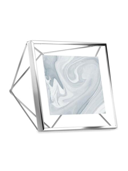 Umbra Bilderrahmen Prisma silber für 10 x 10 cm Foto