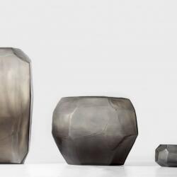 Guaxs Cubistic Vase Round Smokegrey/Grey