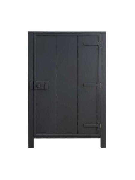 HK Living Single Door Cabinet Charcoal