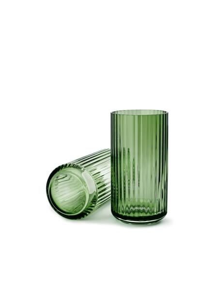 Lyngby Porcelæn Lyngby Vase H20.5 copenhagen green mundgeblasenes glas