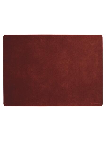 ASA Selection soft leather placemats Tischset, red earth rot