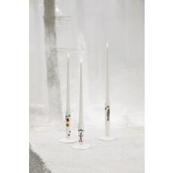 Kähler Hammershøi Christmas Kerzenständer H16 cm weiss mit dekoration