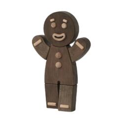 Boyhood Gingerbread Man Holzfigur, Eiche Gebeizt, Groß