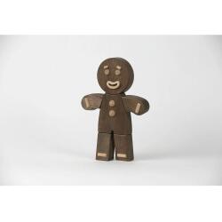 Boyhood Gingerbread Man Holzfigur, Eiche Gebeizt, Klein