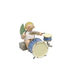 Wendt & Kühn Engel mit zweiteiligem Schlagzeug, sitzend