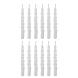 Bloomingville Twist Kerze, Weiß, Parafin, Pack of 12