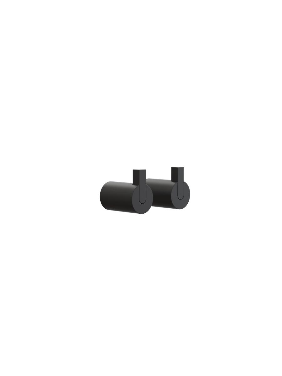 Zone Denmark Rim Haken – Minimalistischer Wandhaken Für Bad (Schwarz, 4x2x8,5 Cm)
