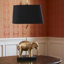 Werner Voß Tischleuchte Elefant, gold/schwarz