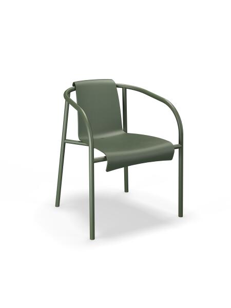 Houe NAMI Dining chair mit Armlehnen Olive green