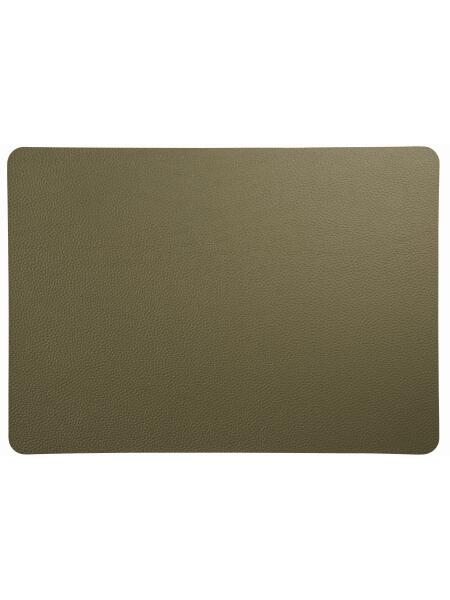 ASA Selection leather optic Tischset, rough olive grün