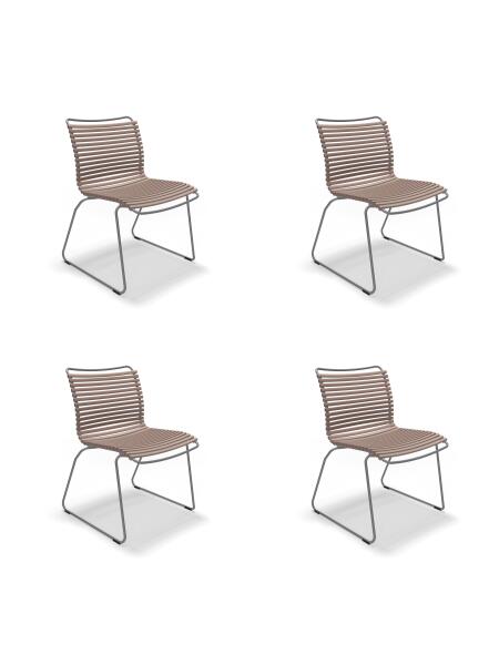 Houe CLICK Dining Chair ohne Armlehnen 4er Set Sand