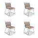 Houe CLICK Dining Chair ohne Armlehnen 4er Set Sand