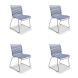 Houe CLICK Dining Chair ohne Armlehnen 4er Set Pigeon blue