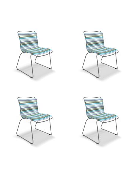 Houe CLICK Dining Chair ohne Armlehnen 4er Set Multi Color 2