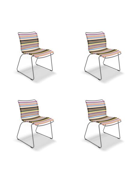 Houe CLICK Dining Chair ohne Armlehnen 4er Set Multi Color 1