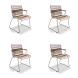 Houe CLICK Dining Chair mit Bambusarmlehnen 4er Set Multi Color 1