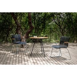 Houe CLICK Dining Chair mit Bambusarmlehnen 4er Set Pigeon Blue