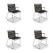 Houe CLICK Dining Chair mit Bambusarmlehnen 4er Set Black