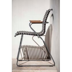 Houe CLICK Dining Chair mit Bambusarmlehnen 4er Set Paprika