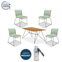 Houe Set aus SKETCH Dining Table 220cm und 4x Click...