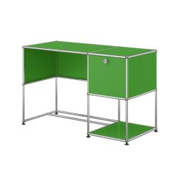 USM Schreibtisch mit Klapptür Grün