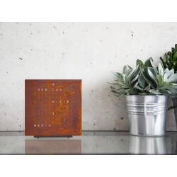 QLOCKTWO Earth 13.5 Pure Edition Blue Candy Deutsch