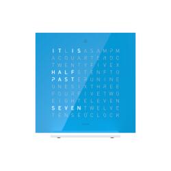 QLOCKTWO Earth 13.5 Pure Edition Blue Candy Deutsch