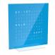 QLOCKTWO Earth 13.5 Pure Edition Blue Candy Deutsch