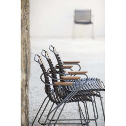 Houe CLICK Dining Chair mit Bambusarmlehnen Muted White