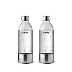 Aarke 2er-Pack PET-Wasserflasche 1 l