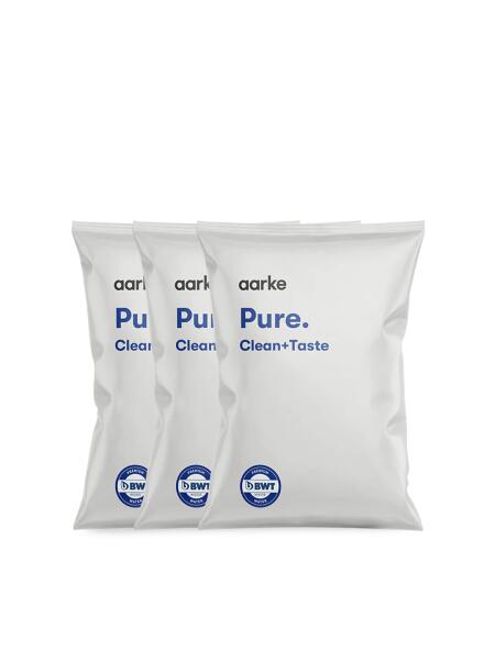 Aarke Pure Filtergranulat 3er-Pack Nachfüllbeutel