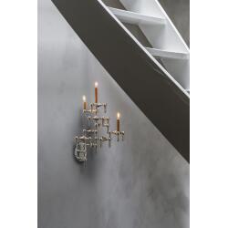 STOFF Nagel Wandkerzenhalter Black