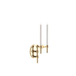 STOFF Nagel Wandkerzenhalter Brass