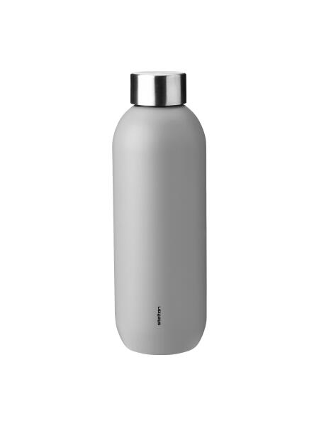 Stelton Keep Cool Isolierflasche 0,6 l Soft Light Grey