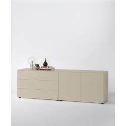 Piure Nex Pur Box Sideboard Medienklappe 120 x 48 x 37,5 cm Silk