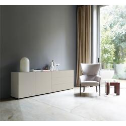 Piure Nex Pur Box Sideboard Medienklappe 120 x 48 x 37,5 cm Silk