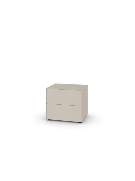 Piure Nex Pur Box Sideboard 2-fach Schubkasten 60 x 48 x 50 cm Silk