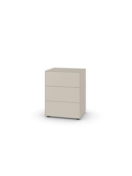 Piure Nex Pur Box Sideboard 3-fach Schubkasten 60 x 48 x 75 cm Silk