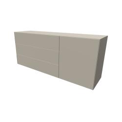 Piure Sideboard Nex Pur Box 3 Schubladen 1 Tür Silk