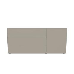 Piure Sideboard Nex Pur Box 3 Schubladen 1 Tür Silk