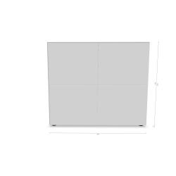 Piure Sideboard Nex Pur Box 2 Doppeltüren Silk