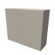 Piure Sideboard Nex Pur Box 2 Doppeltüren Silk
