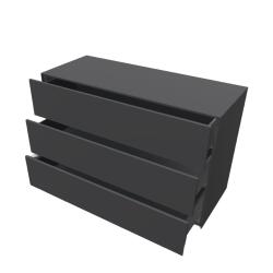 Piure Sideboard Nex Pur Box 3 Schubladen