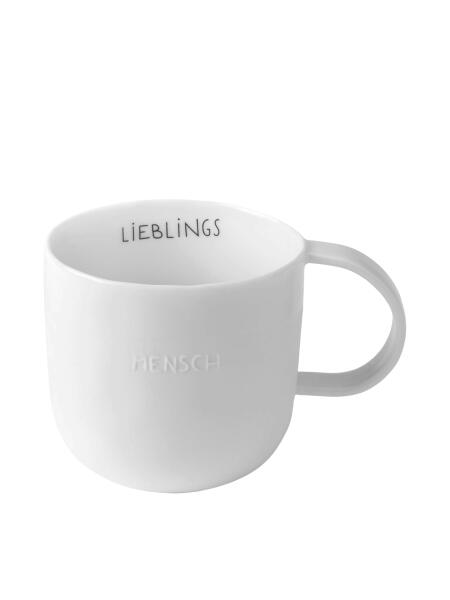 räder Guten Morgen Tasse Lieblingsmensch Porzellan Weiß